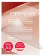 GBC Pack de 100 Carteras Plastificacion A4 con Brillo - Alta Calidad - Larga Duracion - 80 Micras - Transparente - immagine 4