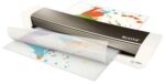 Leitz ILam Home Office A3 Plastificadora A3 - Para Grosores de 80 a 125 micras - Calentamiento en 3min - Velocidad 310 mm/min - Tiempo Aprox. A4 80 micras 45seg - Color Gris/Blanco - immagine 2