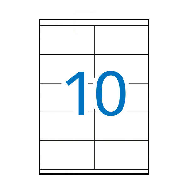 Apli Pack de 100 Etiquetas Blancas 105 x 57mm - Cantos Rectos - Adhesivo Permanente Apli Pack de 100 Etiquetas Blancas 105 x 57mm - Cantos Rectos - Adhesivo Permanente