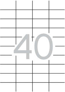 Apli Pack de 4.000 Etiquetas Rectangulares 52.5x29.7mm - 100 Hojas por 40 Etiquetas - Adhesivo Permanente - Cantos Rectos - Color Blanco