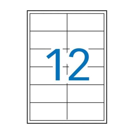 Apli Pack de 1.200 Etiquetas Rectangulares 97x42
