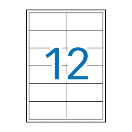 Apli Pack de 1.200 Etiquetas Rectangulares 97x42