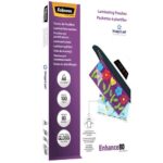 Fellowes Pack de 100 Fundas para Plastificar Brillo A4 - 80 Micras - Alta Calidad - Transparente - immagine 3