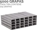 Fellowes Grapas 26/6 Media Carga - Capacidad de Grapado Aprox 25 Hojas - Caja de 5000 Grapas - immagine 2