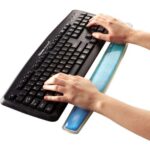 Fellowes Reposamuñecas para Teclado Photo Gel - Alivia los Puntos de Presion - Base Antideslizante - Diseño Playa Tropical - immagine 2