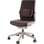 Fellowes Fusion PlushTouch Cojin Lumbar - Ajustable a Traves de una Correa con Hebilla - Color Negro - immagine 2