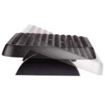 Fellowes Reposapies Ajustable Ergonomico - Superficie Estilo Masaje - 2 Ajustes de Altura - Color Negro - immagine 2