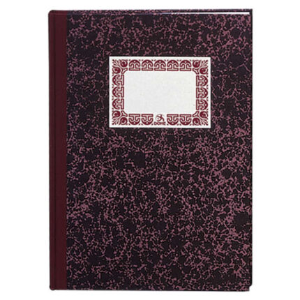 Dohe Cuaderno Cartone Modelo Caja de 100 Hojas - Folio Natural - Tapa en Tres Piezas con Lomera de Tela - Interior en Papel Offset de 70g/m2 - Cosidos a Hilo Vegetal - Lomo Burdeos