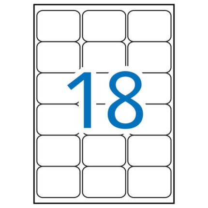 Apli Pack de 1.800 Etiquetas Rectangulares 63