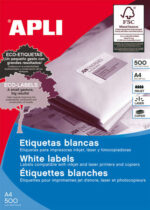 Apli Etiquetas Blancas Permanentes 48.5 x 25.4mm 500 Hojas - immagine 2