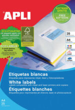 Apli Etiquetas Blancas Permanentes 105.0 x 37.0mm 25 Hojas - immagine 2