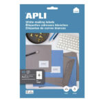 Apli Etiquetas Blancas Permanentes 105.0 x 74.0mm 10 Hojas - immagine 2