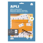 Apli Etiquetas Blancas Permanentes 70.0 x 37.0mm 10 Hojas - immagine 2