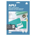 Apli Etiquetas Blancas Permanentes 70.0 x 25.4mm 10 Hojas - immagine 2