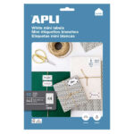 Apli Etiquetas Blancas Permanentes 48.5 x 25.4mm 10 Hojas - immagine 2