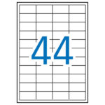 Apli Etiquetas Blancas Permanentes para Laser 48.5 x 25.4mm 250 Hojas