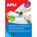 Apli Etiquetas Blancas Permanentes para Laser 105.0 x 42.4mm 250 Hojas - immagine 2