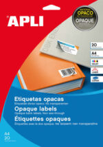 Apli Etiquetas Blancas Opacas 210.0 x 297.0mm 20 Hojas - immagine 2
