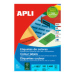 Apli Etiquetas Verdes Permanentes 70.0 x 37.0mm 100 Hojas - immagine 2