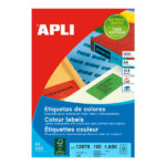 Apli Etiquetas Rojas Permanentes 105.0 x 37.0mm 100 Hojas - immagine 2