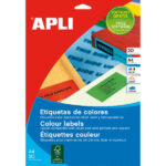 Apli Etiquetas Amarillas Permanentes 210.0 x 297.0mm 20 Hojas - immagine 2