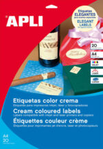 Apli Etiquetas Azul Pastel Permanentes 70.0 x 37.0mm 20 Hojas - immagine 2