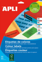 Apli Etiquetas Amarillas Permanentes 105.0 x 148.0mm 20 Hojas - immagine 2