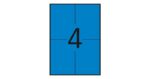 Apli Etiquetas Azules Permanentes 105.0 x 148.0mm 20 Hojas