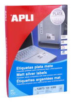 Apli Etiquetas Metalizadas Plata 45.7 x 21.2mm 100 Hojas - immagine 2