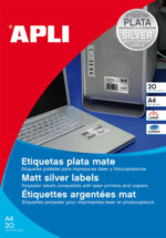 Apli Etiquetas Metalizadas Plata Ø 40.0mm 20 Hojas - immagine 2