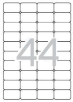 Apli Etiquetas Translucidas Resistentes Intemperie 48.5 x 25.4mm 20 Hojas