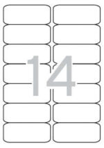 Apli Etiquetas Translucidas Resistentes Intemperie 99.1 x 38.1mm 20 Hojas