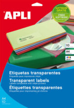 Apli Etiquetas Transparentes Permanentes 105.0 x 148.0mm 10 Hojas - immagine 2