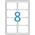 Apli Etiquetas Blancas Resistentes Intemperie 99.1 x 67.7mm 20 Hojas