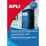 Apli Etiquetas Blancas Resistentes Intemperie 99.1 x 42.3mm 20 Hojas - immagine 2