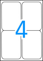 Apli Etiquetas Blancas Resistentes Intemperie 99.1 x 139mm 20 Hojas