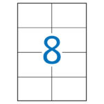 Apli Etiquetas Blancas Extrafuertes 105.0 x 74.0mm 100 Hojas