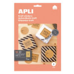 Apli Etiquetas Kraft Permanentes 210.0 x 297.0mm 10 Hojas - immagine 2