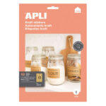 Apli Etiquetas Kraft Permanentes 99.1 x 57.0mm 10 Hojas - immagine 2