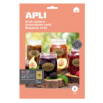 Apli Etiquetas Kraft Permanentes 63.5 x 42.3mm 10 Hojas - immagine 2