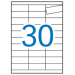 Apli Etiquetas Blancas para Estanteria 67.0 x 25.4mm 10 Hojas