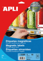 Apli Etiquetas Blancas Magneticas 80.0 x 28.0mm 5 Hojas - immagine 2