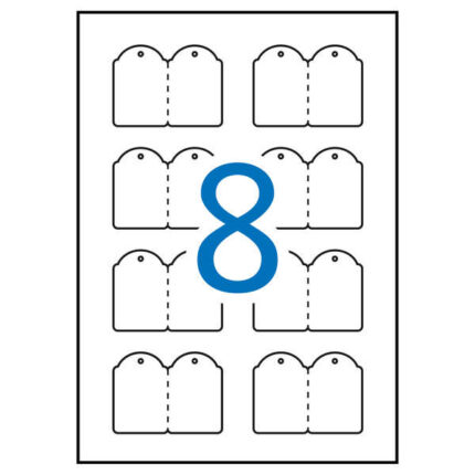 Apli Etiquetas Colgantes Imprimibles 36.0 x 53.0mm 10 Hojas
