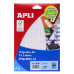 Apli Etiquetas A5 Blancas 8.0 x 20.0mm 15 Hojas - immagine 2
