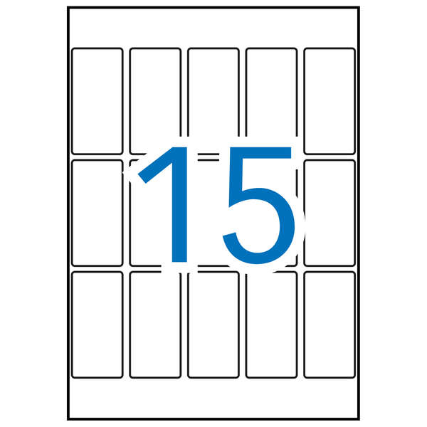 Apli Etiquetas A5 Blancas 26.0 x 54.0mm 15 Hojas Apli Etiquetas A5 Blancas 26.0 x 54.0mm 15 Hojas