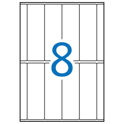 Apli Etiquetas A5 Blancas 31.0 x 100.0mm 15 Hojas
