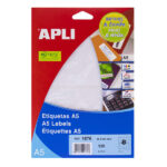 Apli Etiquetas A5 Blancas 36.0 x 82.0mm 15 Hojas - immagine 2
