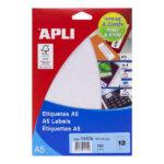 Apli Etiquetas A5 Blancas 70.0 x 37.0mm 15 Hojas - immagine 2