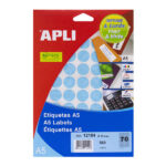 Apli Etiquetas A5 Azules Ø 19.0mm 8 Hojas - immagine 2