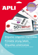 Apli Etiquetas Colgantes Imprimibles 36 x 53mm 10 Hojas - immagine 2